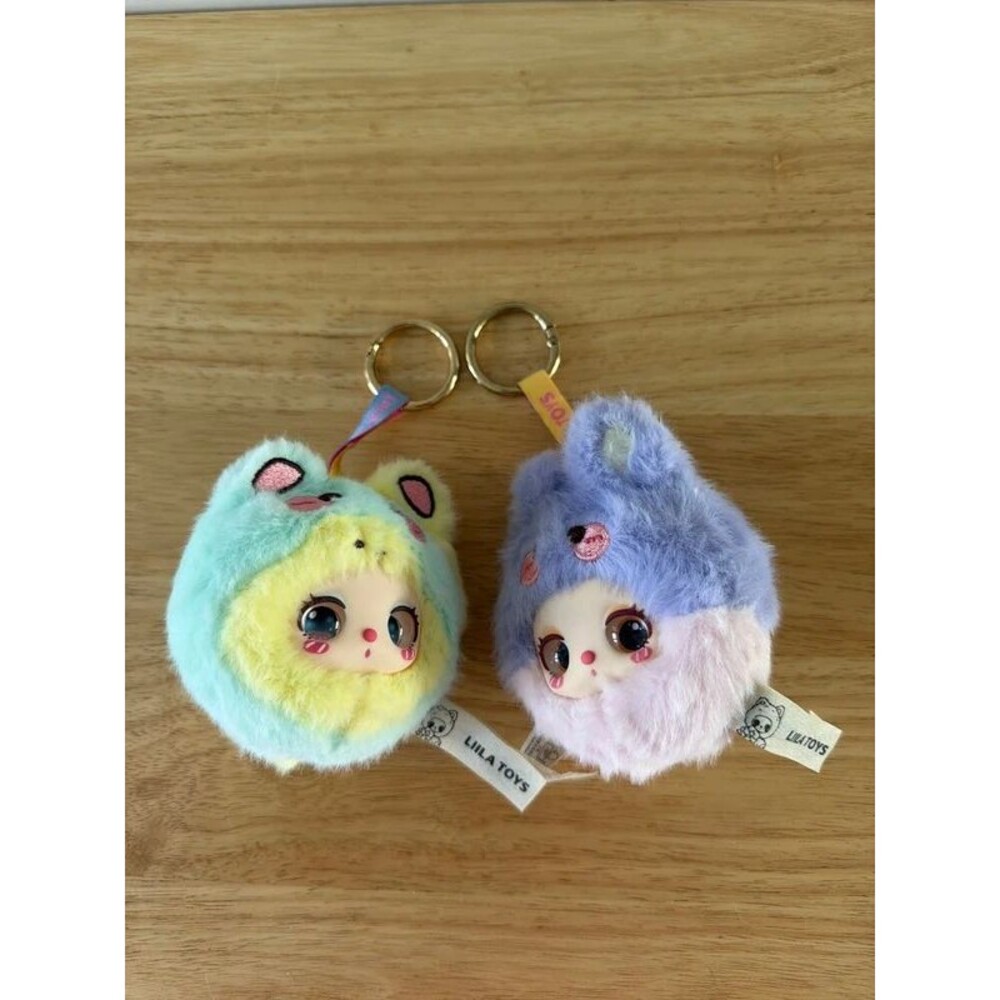 Liila Toys Plush Keychain Bag Charm Lot of 2 Kawaii Collectible No Box